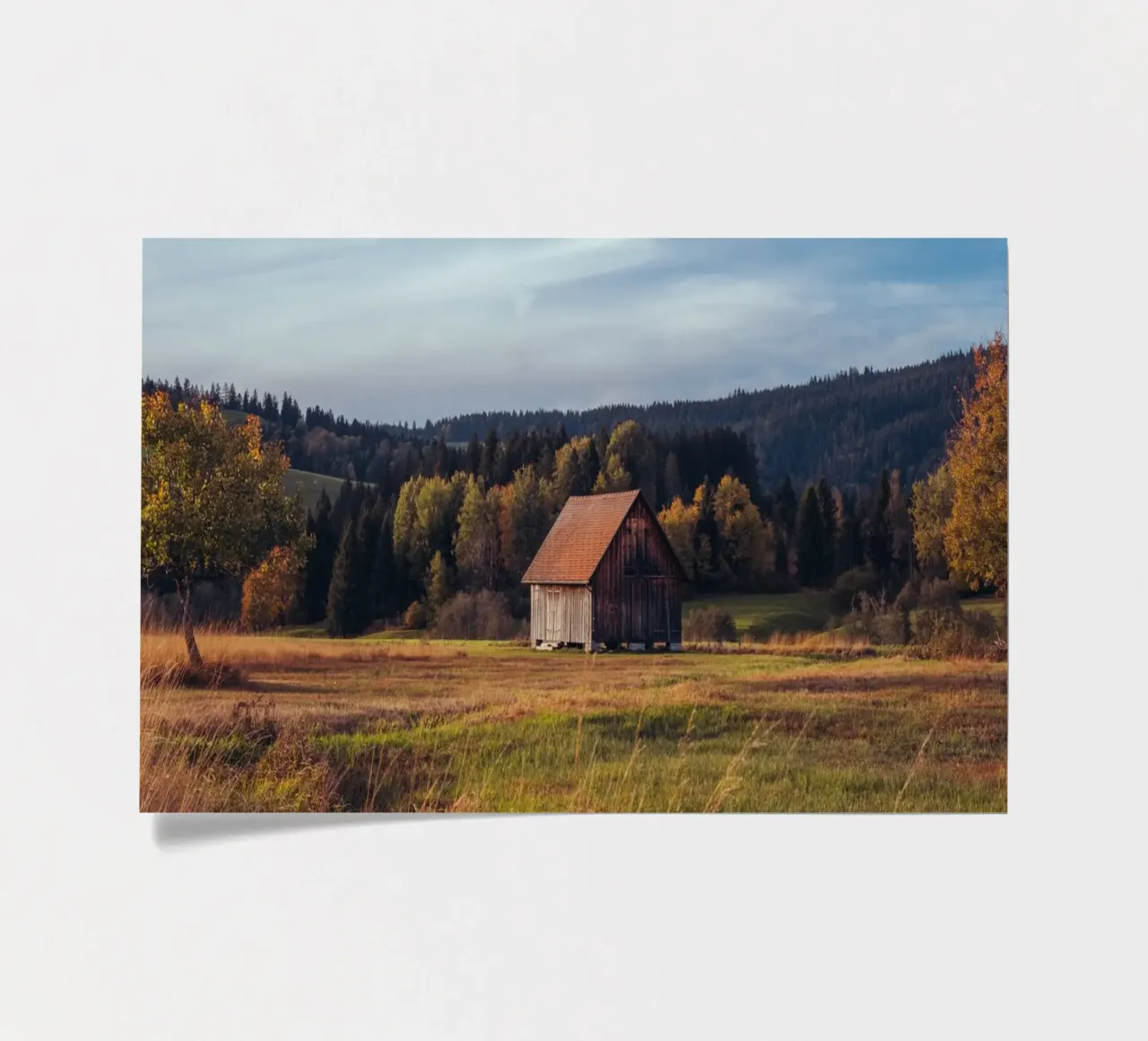 Herbstscheune in der Schweiz Stickerbogen von mbgraphx2