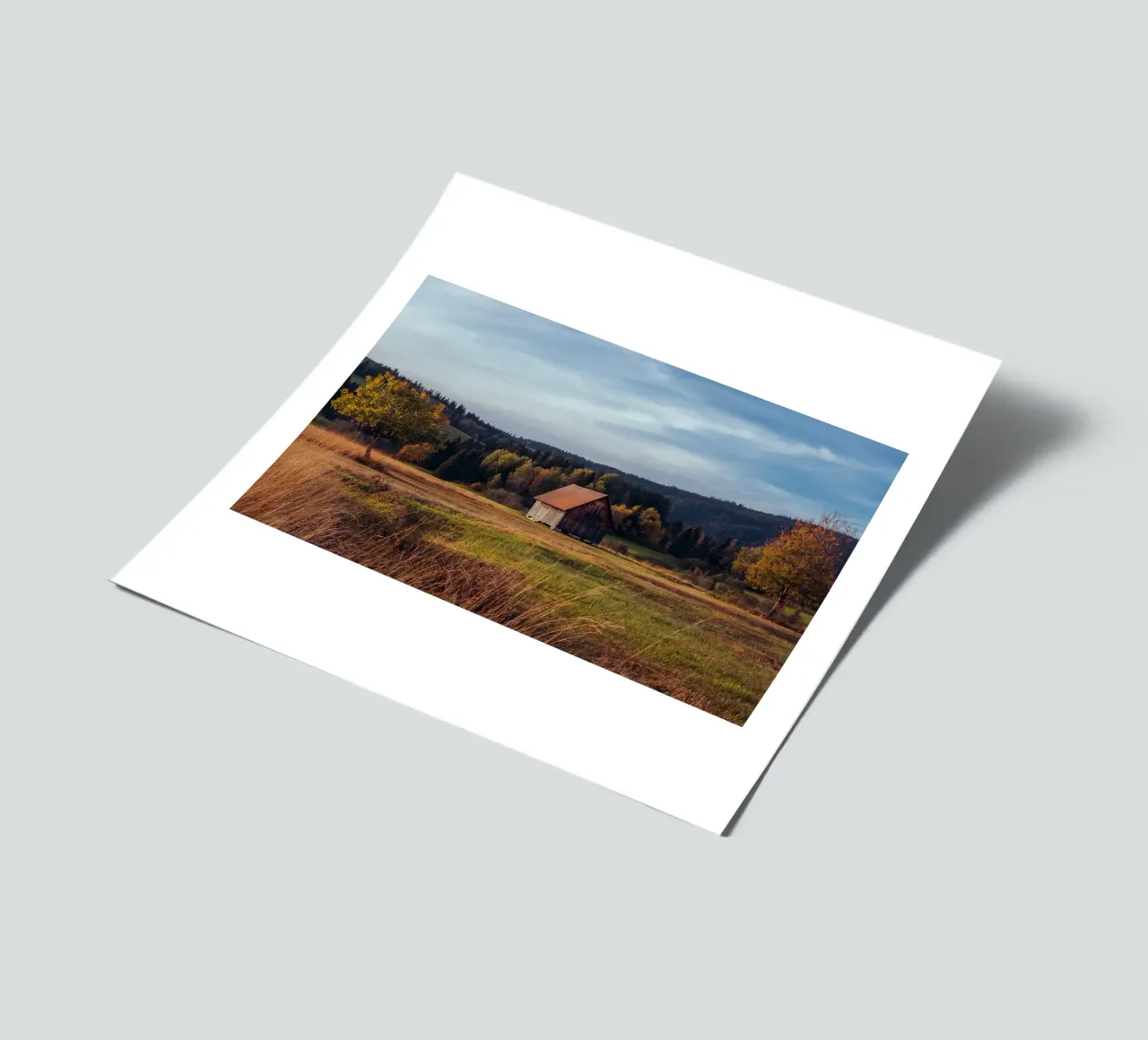 Herbstscheune in der Schweiz Stickerbogen von mbgraphx2
