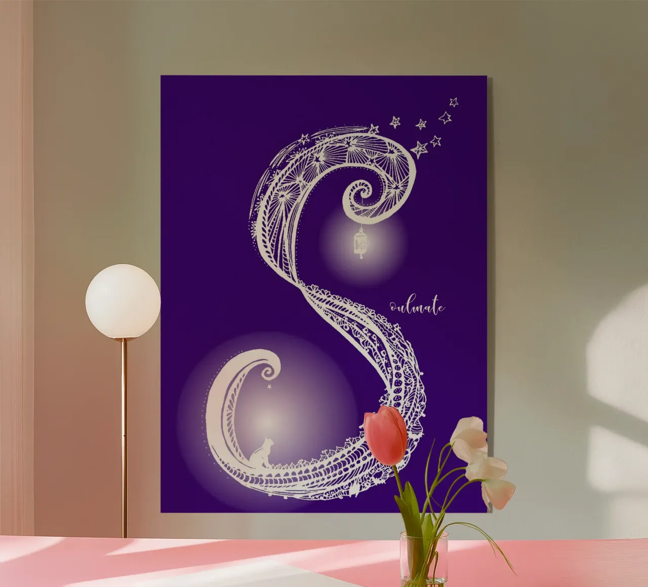 Soulmate (Cat) plexiglass da PaperLine Art