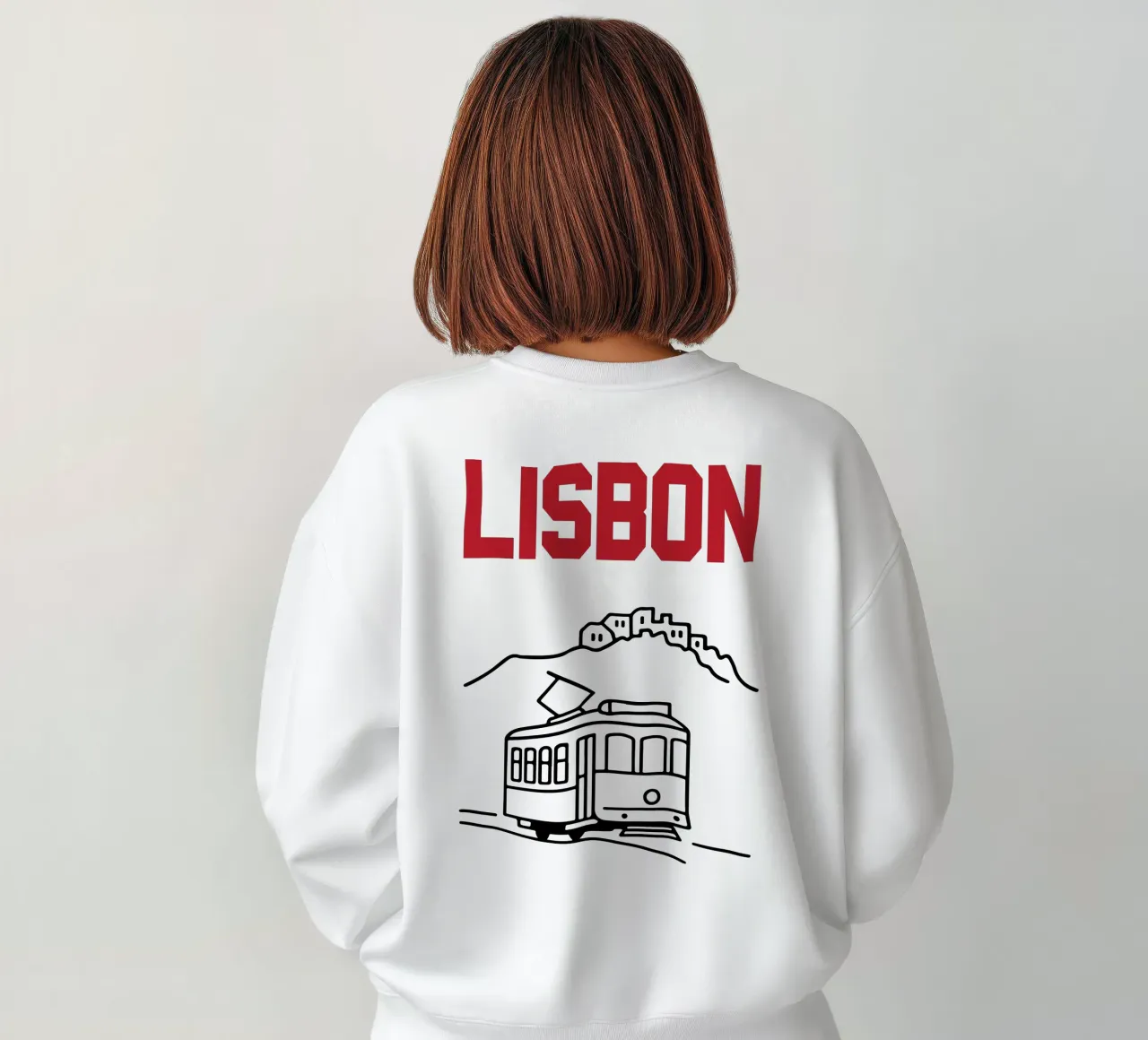 Vettore di viaggio della città di Lisbona felpa da Margoo