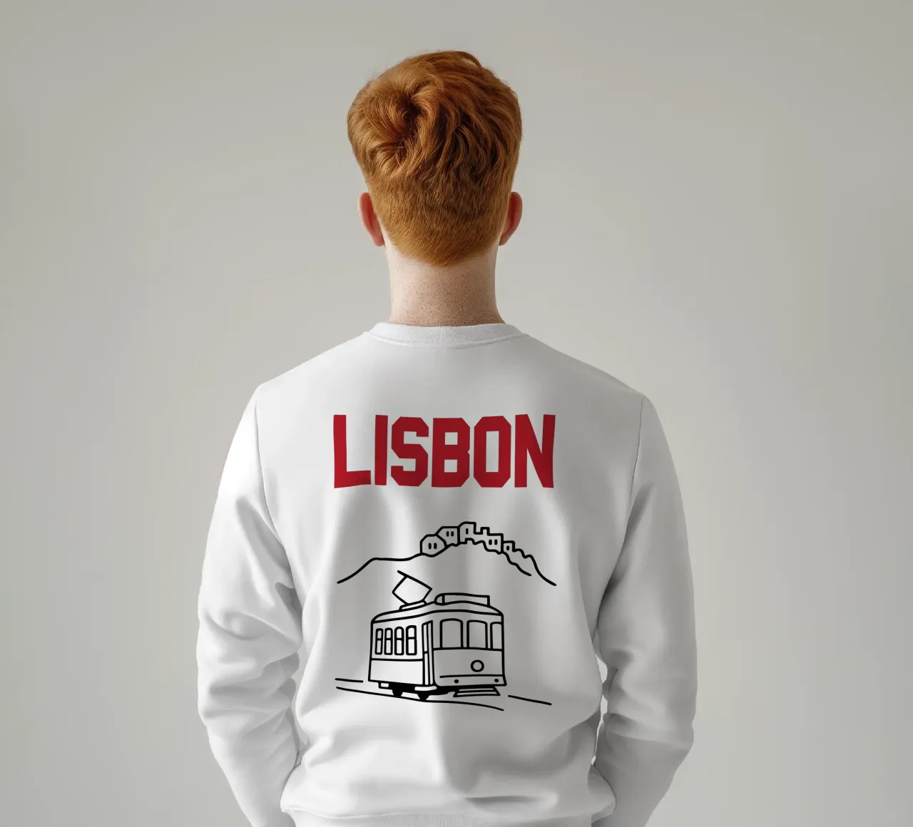 Vettore di viaggio della città di Lisbona felpa da Margoo