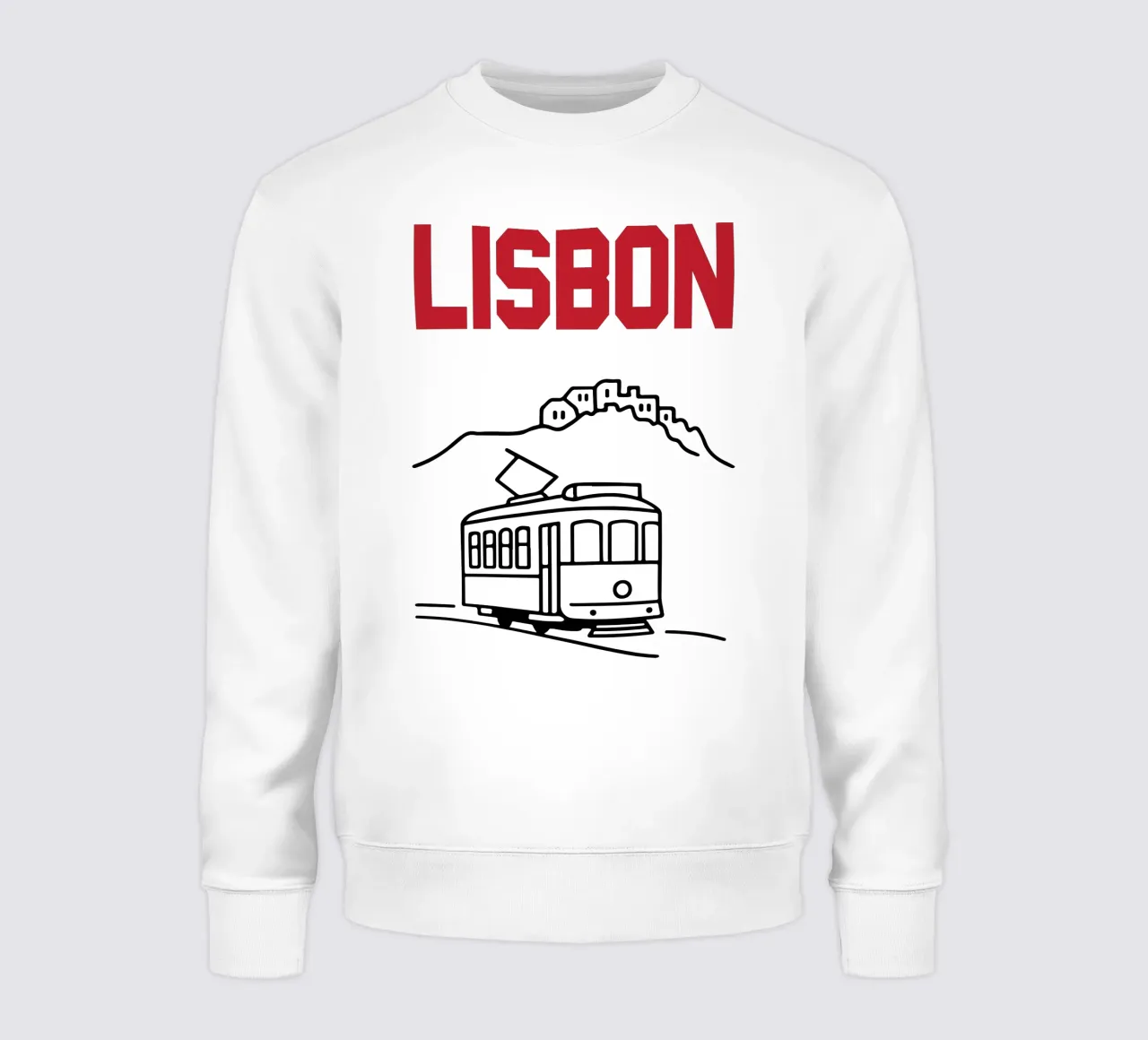 Vettore di viaggio della città di Lisbona felpa da Margoo