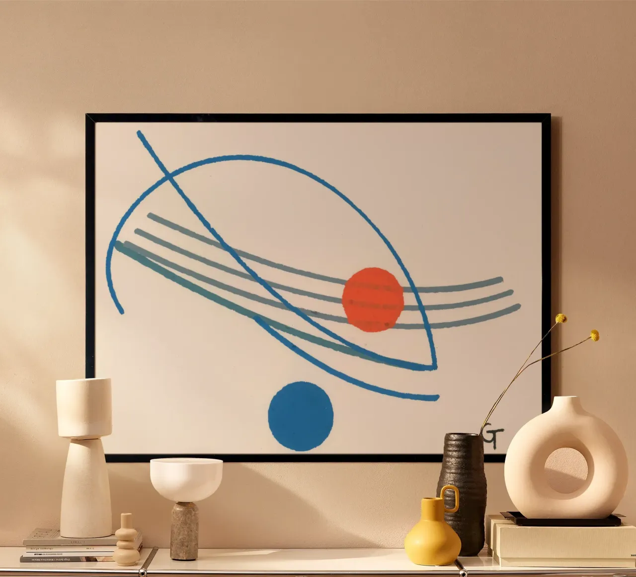 Blue and orange fish 3 poster de gtobonart