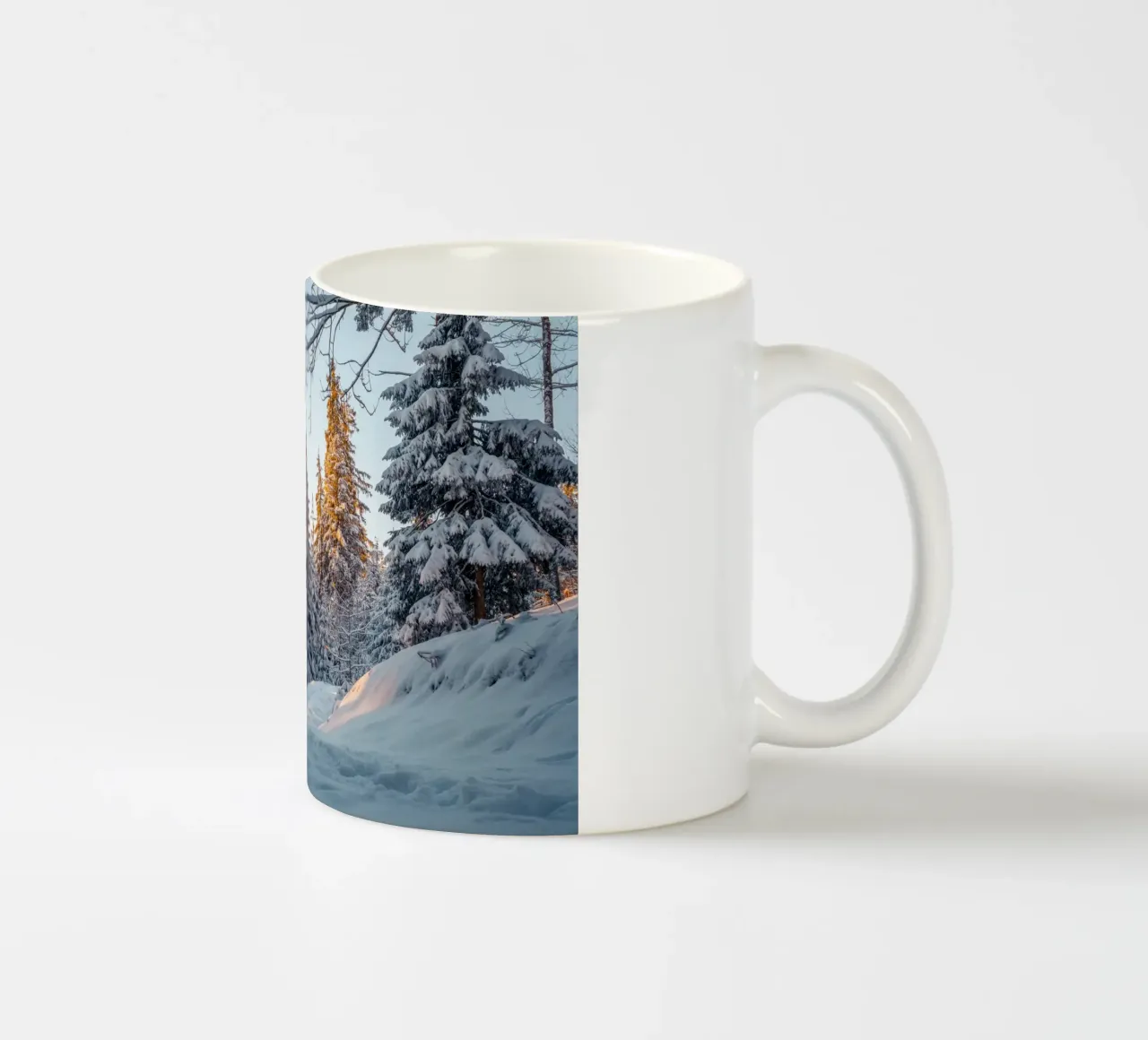 Il paese delle meraviglie d'inverno in Svizzera tazza in ceramica da mbgraphx2