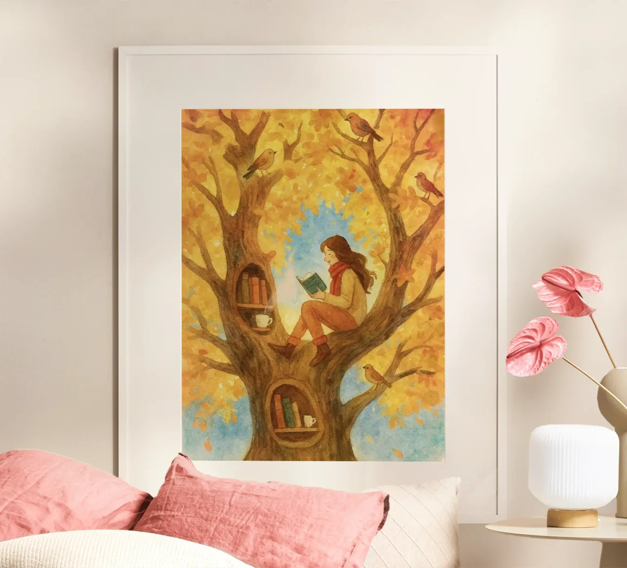 The avid tree reader poster by Taika Tori Art