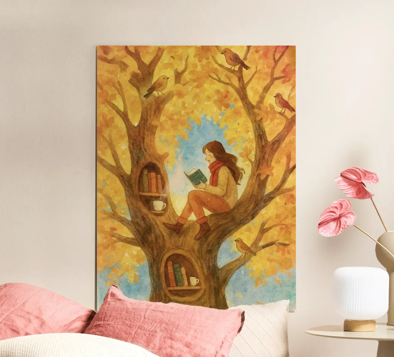L'avido lettore di alberi carta hahnemühle da Taika Tori Art