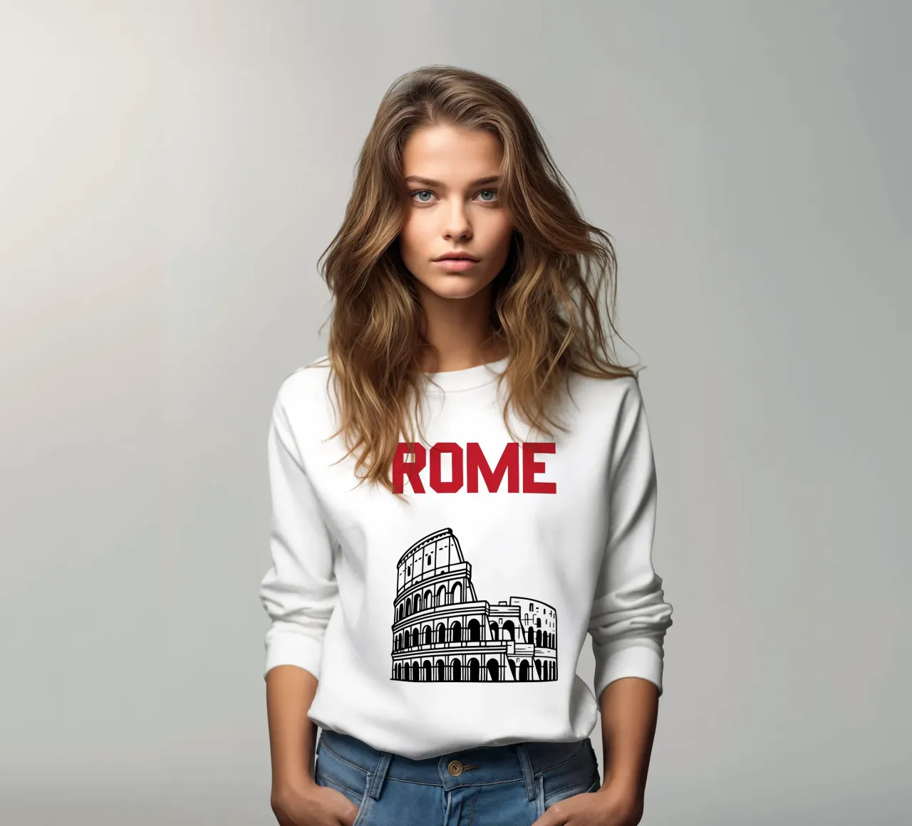 Roma Ciudad Viaje Vector sudadera de Margoo