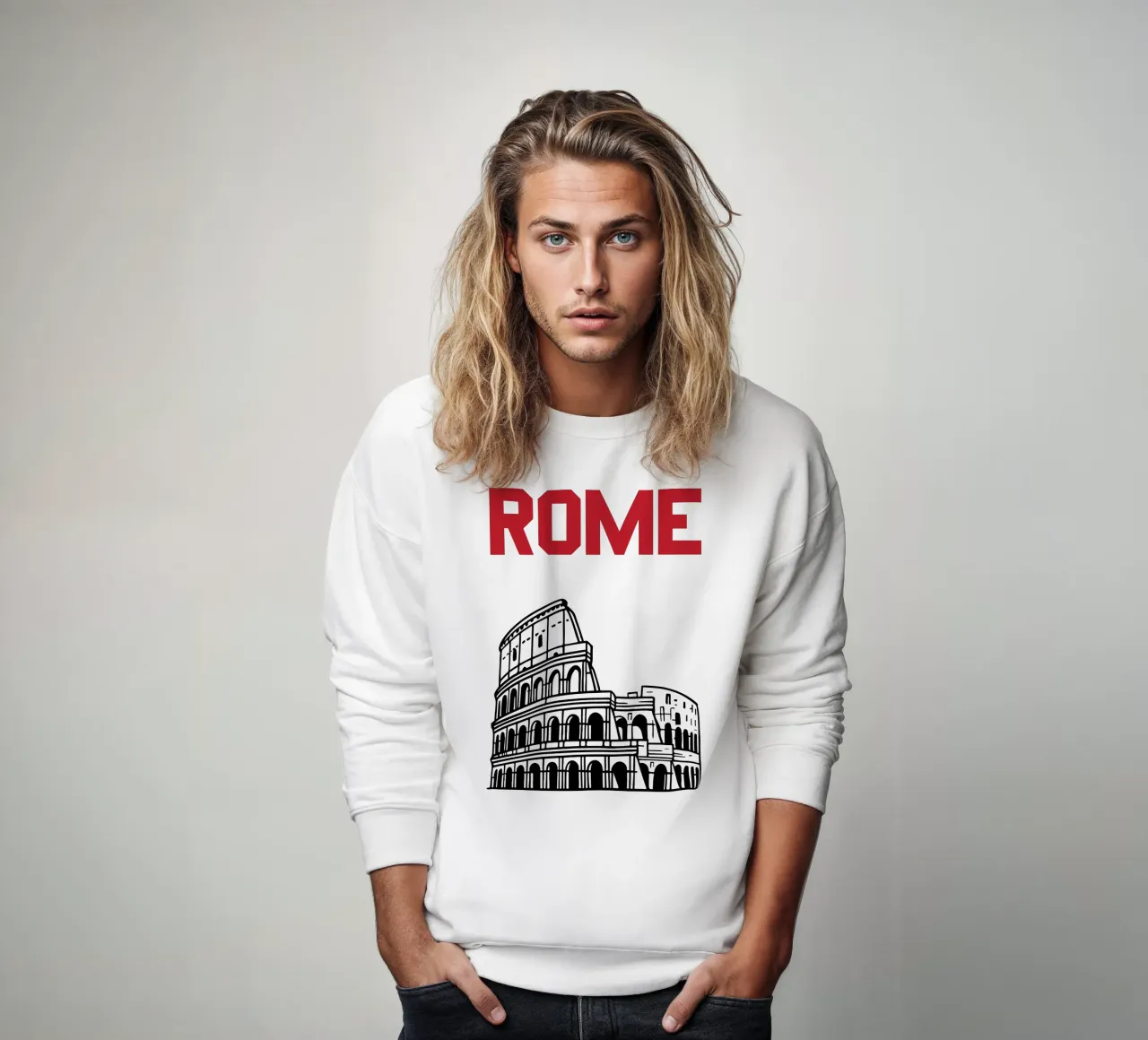 Rom Stadt Reisen Vektor Sweatshirt von Margoo