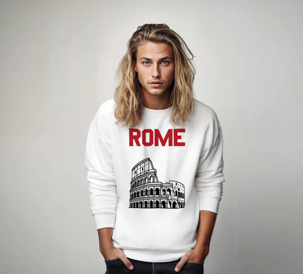Roma Ciudad Viaje Vector sudadera de Margoo