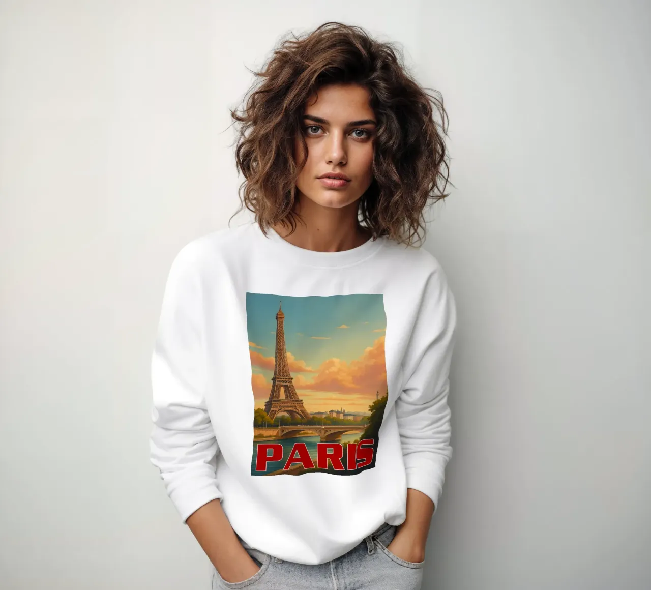 Vista panoramica della città di Parigi felpa da Margoo
