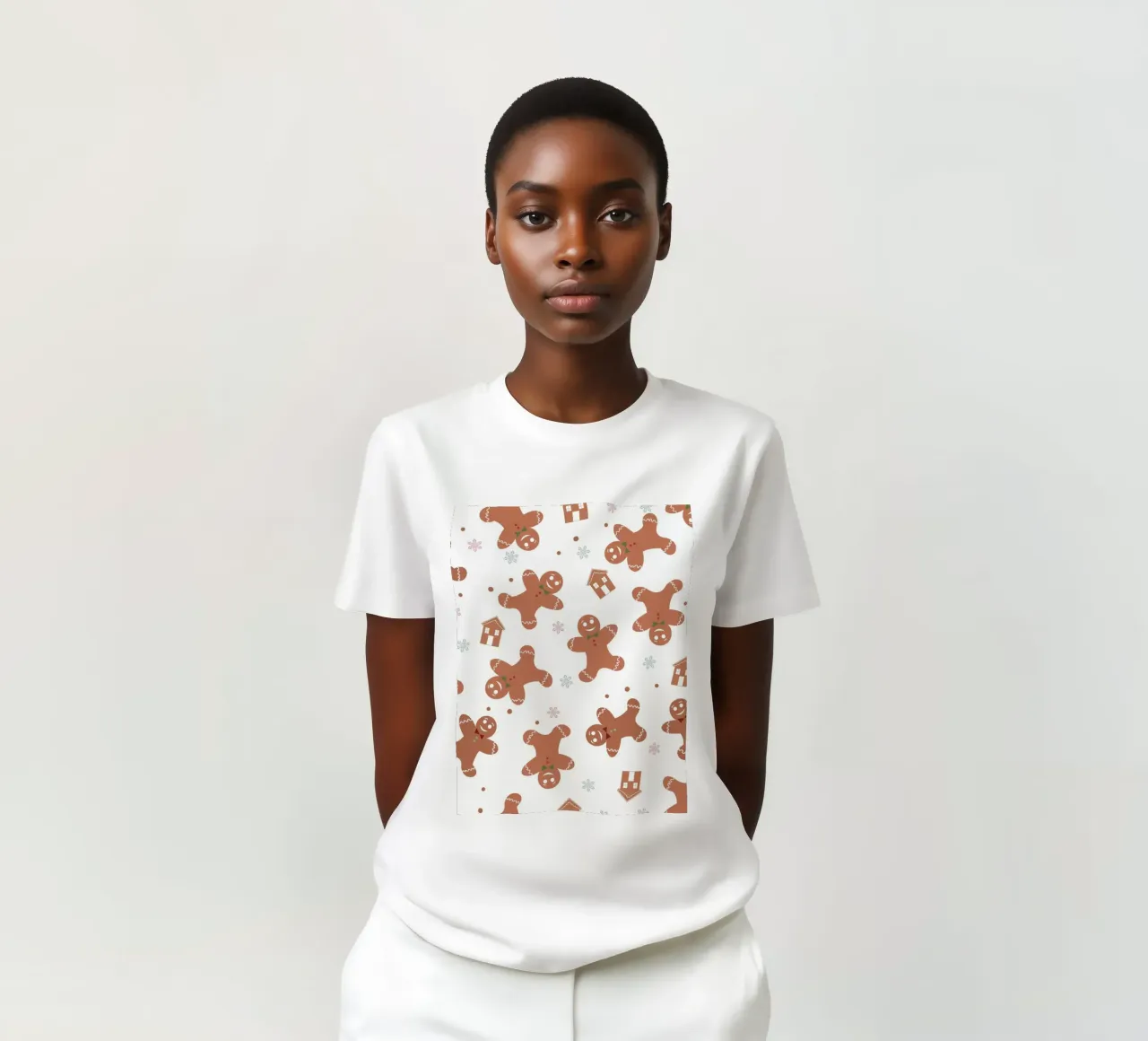 Modello di pan di zenzero con biscotti t-shirt da GalerieGG
