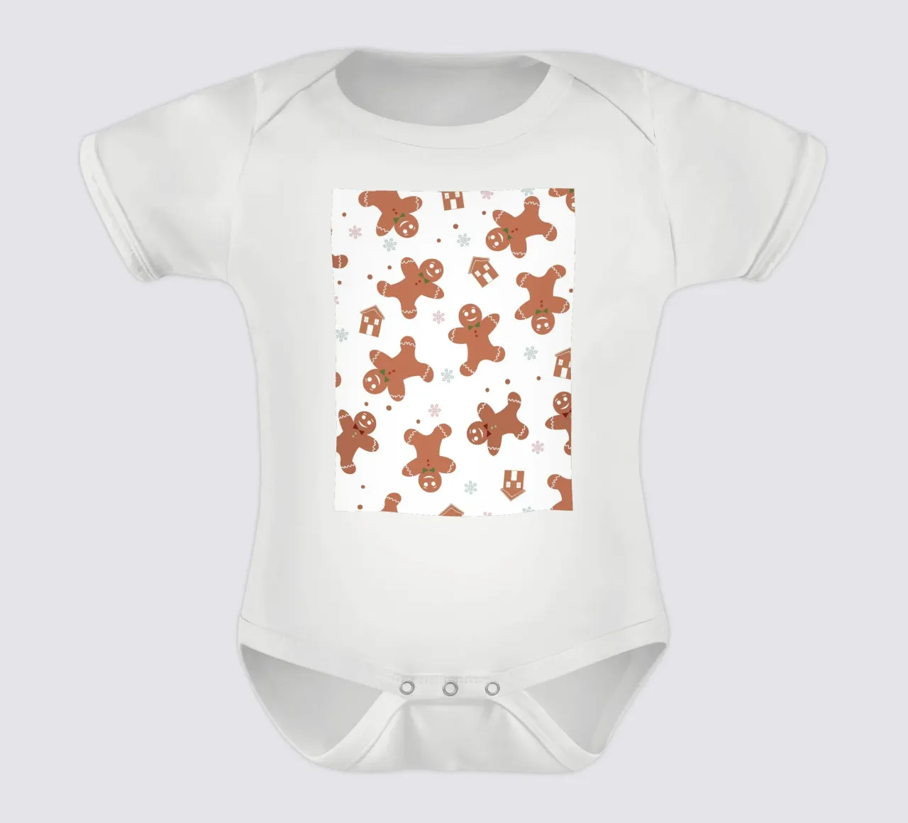 Modello di pan di zenzero con biscotti body neonato maniche corte da GalerieGG