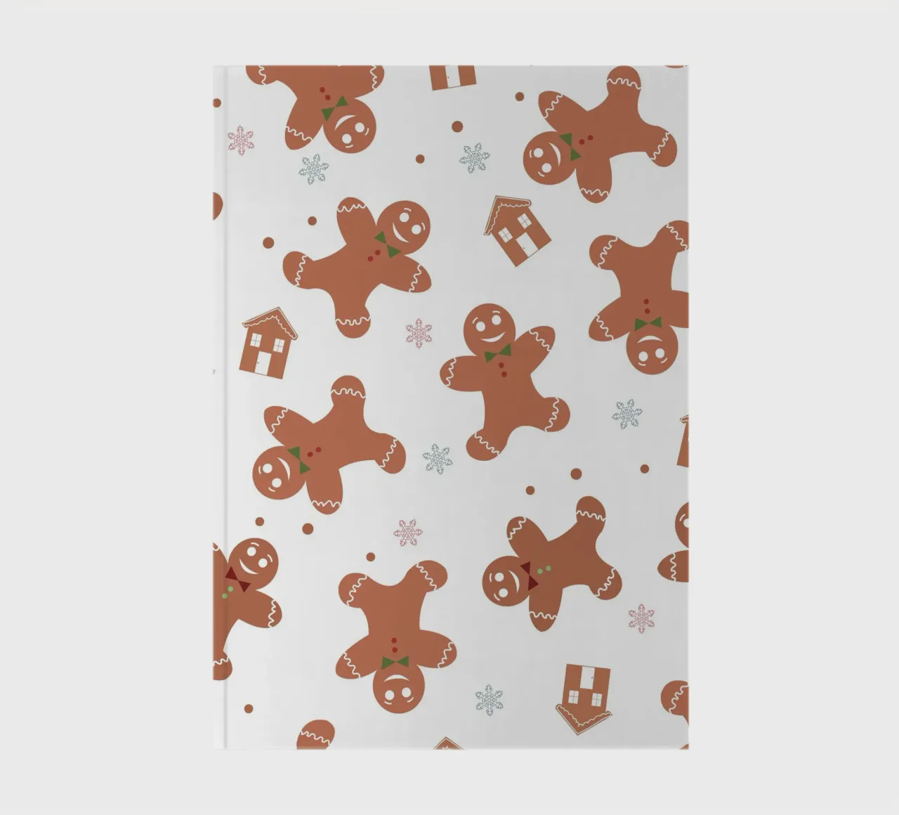 Gingerbread pattern with cookies notebook by GalerieGG