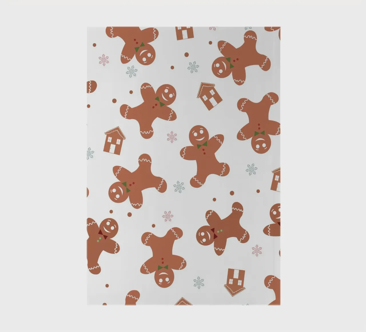 Gingerbread pattern with cookies notebook by GalerieGG