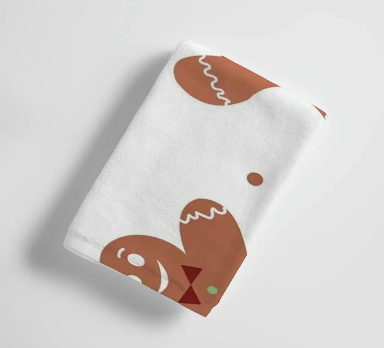 Motif de pain d'épices avec biscuits serviette de bain de GalerieGG