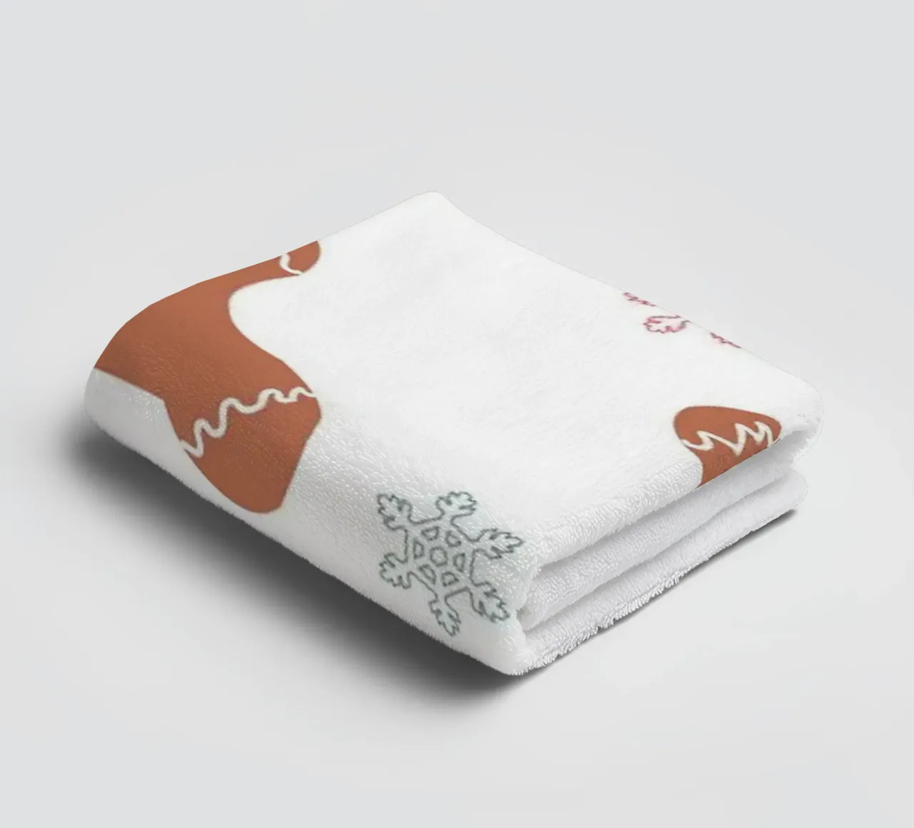 Motif de pain d'épices avec biscuits serviette de bain de GalerieGG
