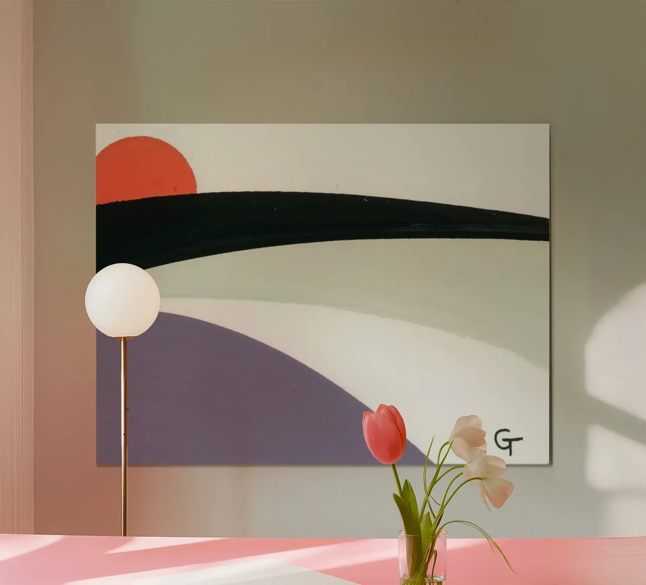 Planet poster con telaio in plastica da gtobonart