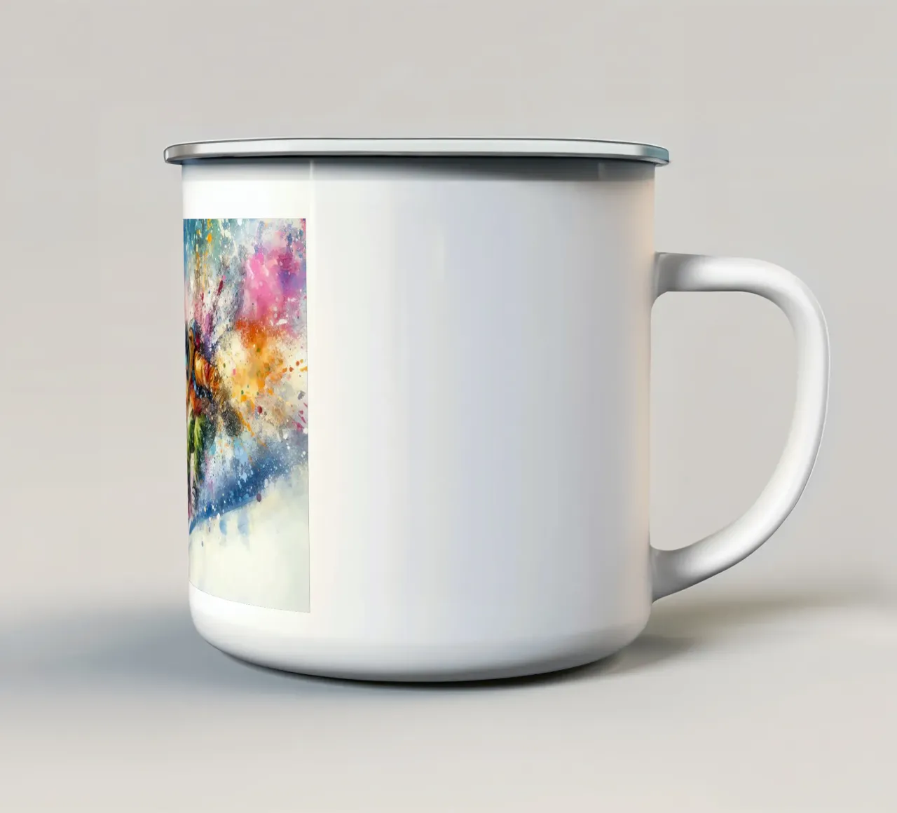 gara di snowboard tazza in smalto da 🎁 NOBELART