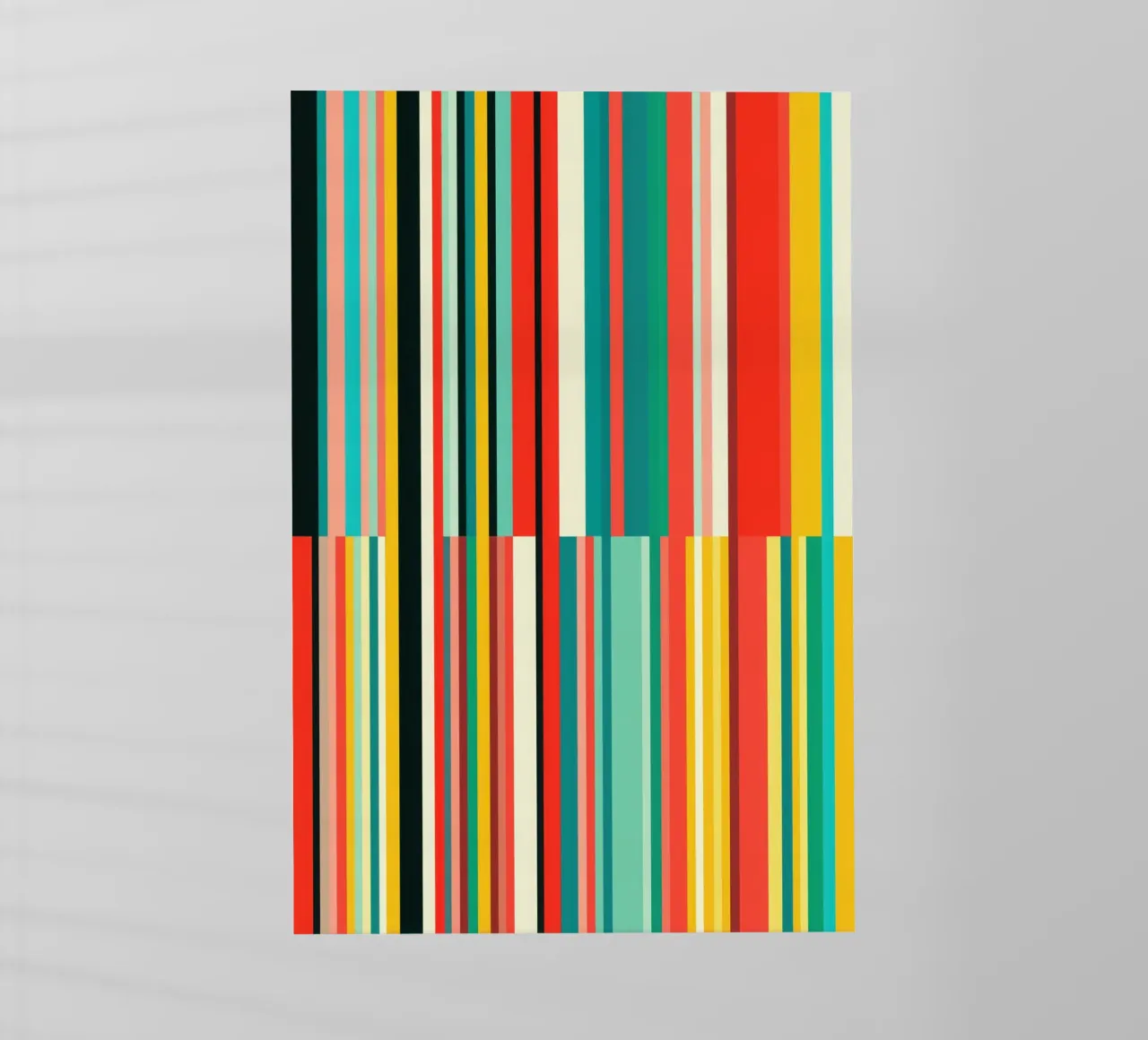 Código de barras retro | Rayas abstractas Op-Art lámina retroiluminada de Autofocus