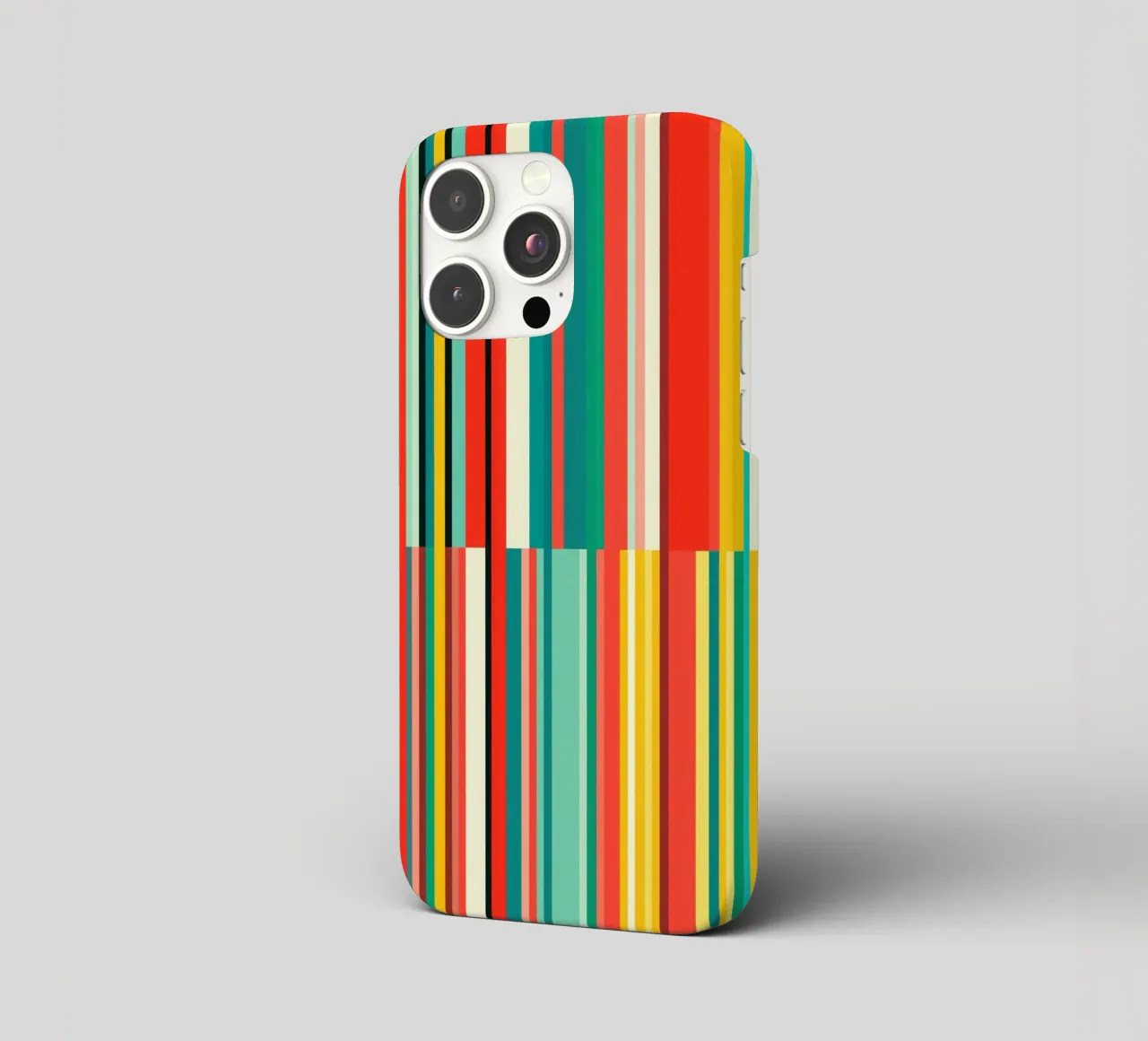 Codice a barre retrò e motivo astratto a strisce Op-Art cover iphone da Autofocus