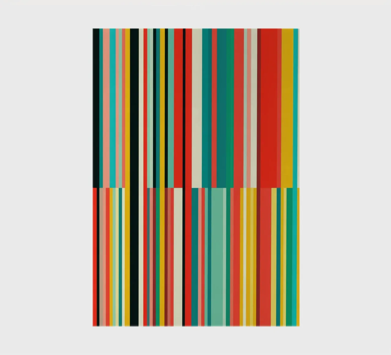 Code-barres rétro | Motif abstrait à rayures Op-Art carnet de notes de Autofocus