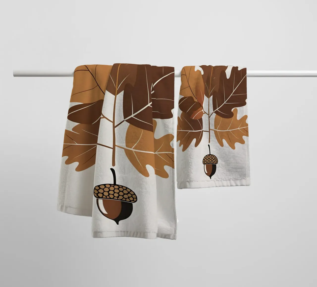 Foglia di quercia asciugamano da bagno da Botanical Gallery