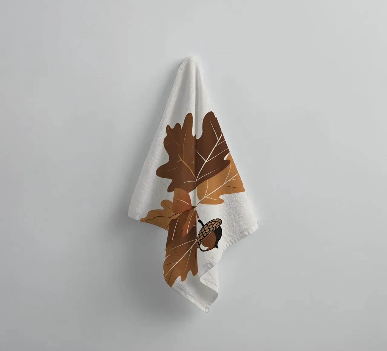 Foglia di quercia asciugamano da bagno da Botanical Gallery