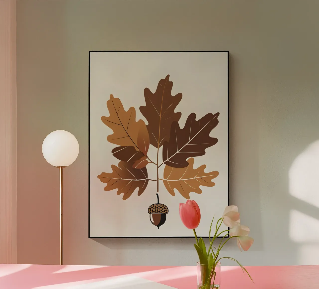 Foglia di quercia plexiglass da Botanical Gallery
