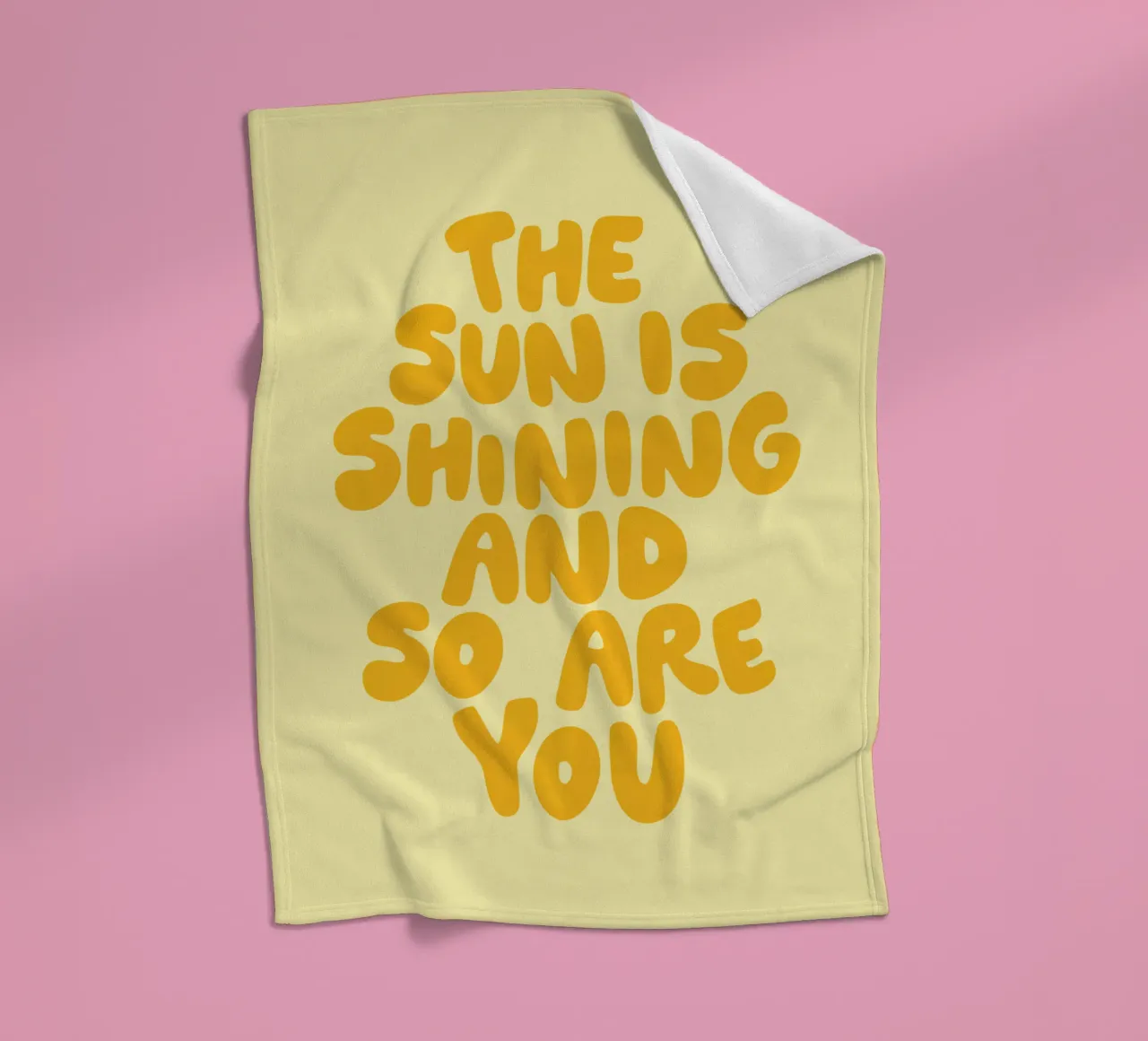 The Sun is Shining and So Are You fleece blanket by THE MOTIVATED TYPE