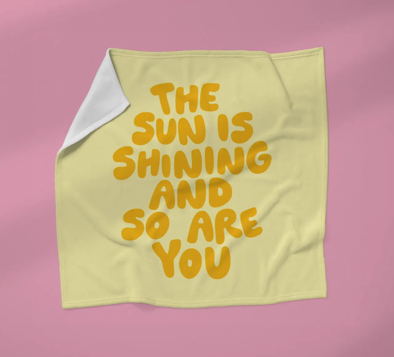 The Sun is Shining and So Are You fleece blanket by THE MOTIVATED TYPE