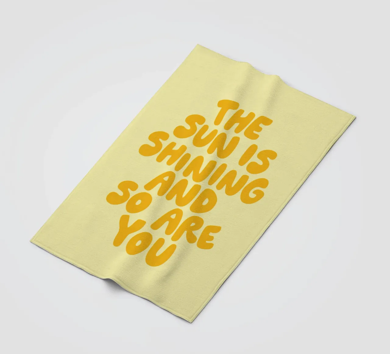 The Sun is Shining and So Are You fleece blanket by THE MOTIVATED TYPE