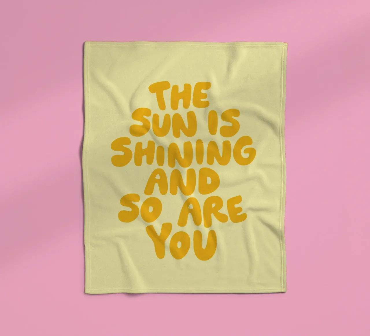 The Sun is Shining and So Are You fleece blanket by THE MOTIVATED TYPE