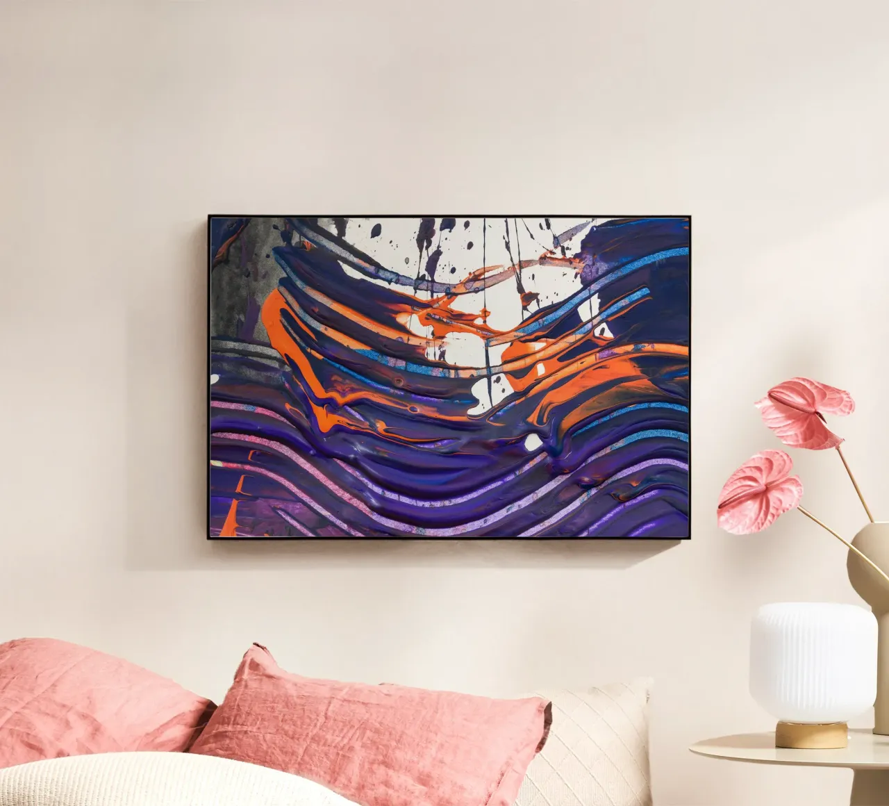 purple abstract plexiglass da artshop