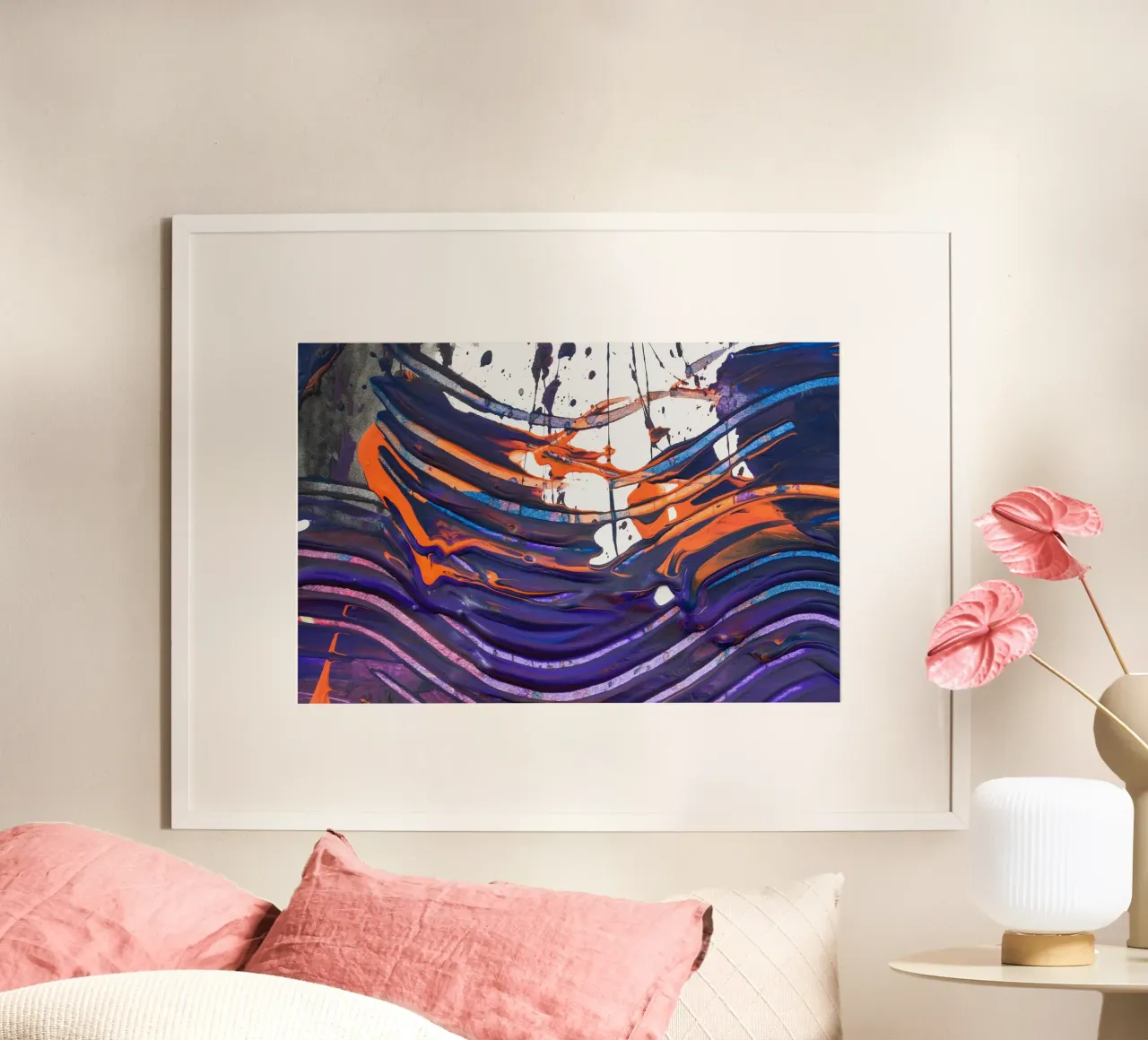 purple abstract poster da artshop