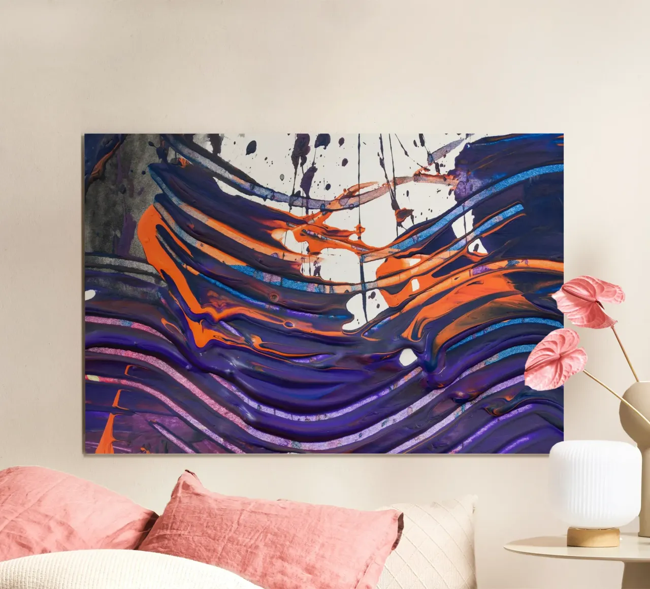 purple abstract poster da artshop