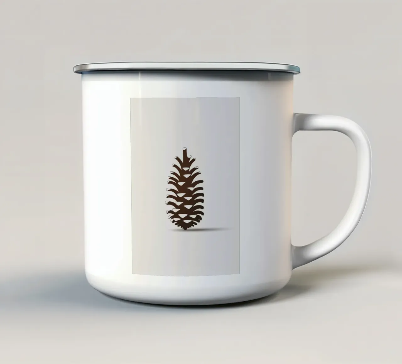 Pigna tazza in smalto da Botanical Gallery