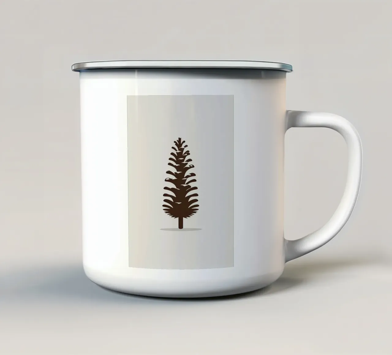 Pigna tazza in smalto da Botanical Gallery