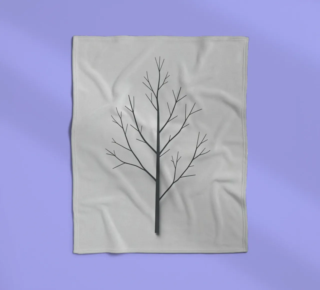 Bare Branch coperta in pile da Botanical Gallery