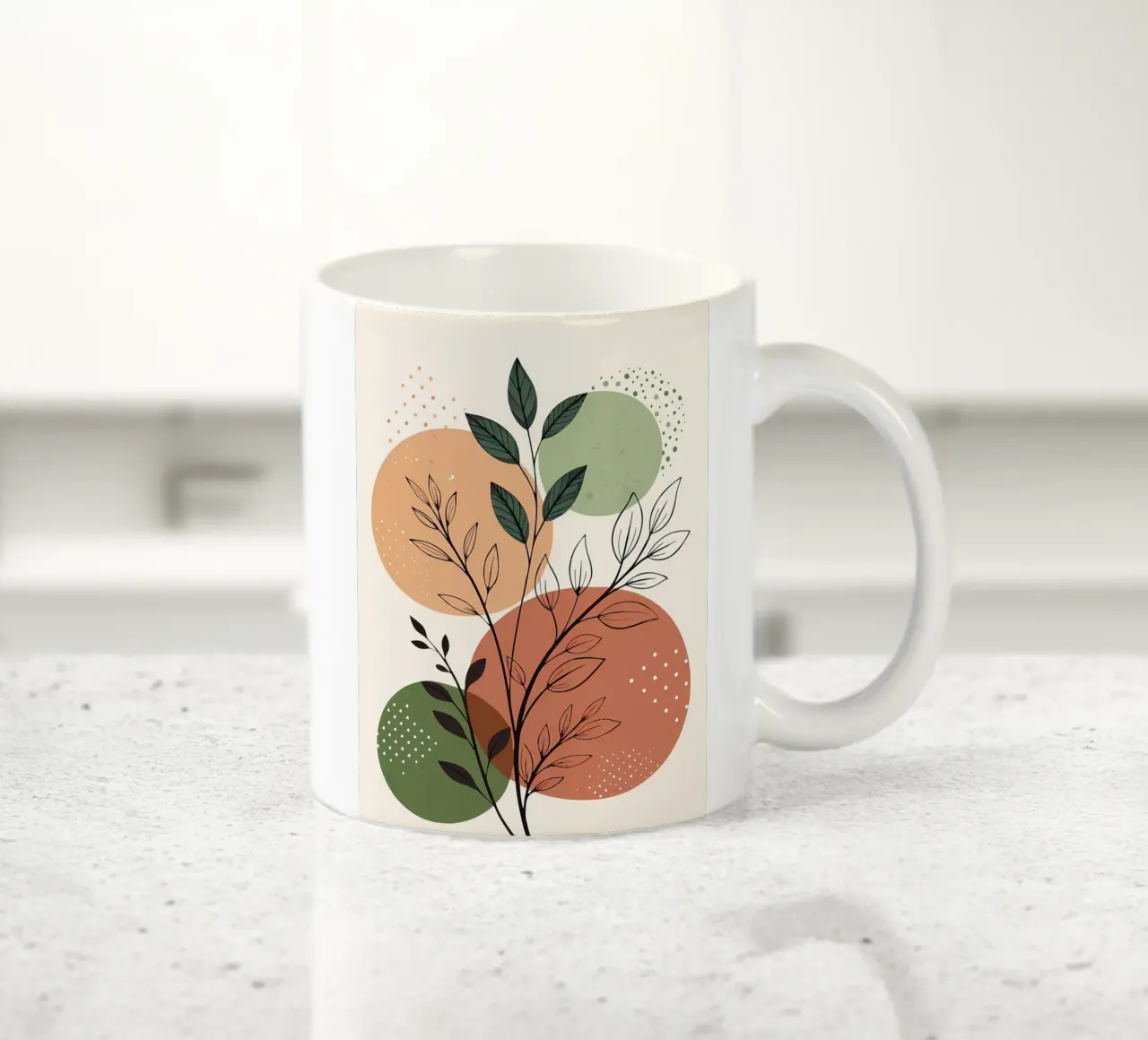 Natura di metà secolo tazza in ceramica da Locquinn Fuller
