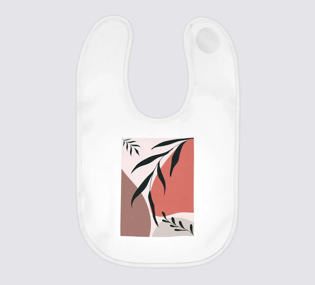 Minimal Leave Abstract Art bavaglino da Locquinn Fuller