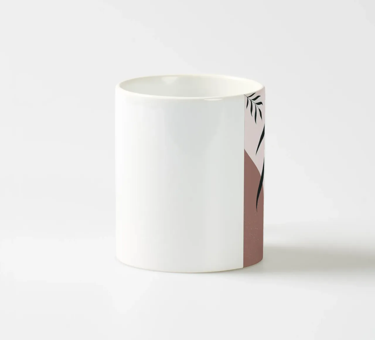 Minimal Leave Abstracte Kunst keramische mok van Locquinn Fuller