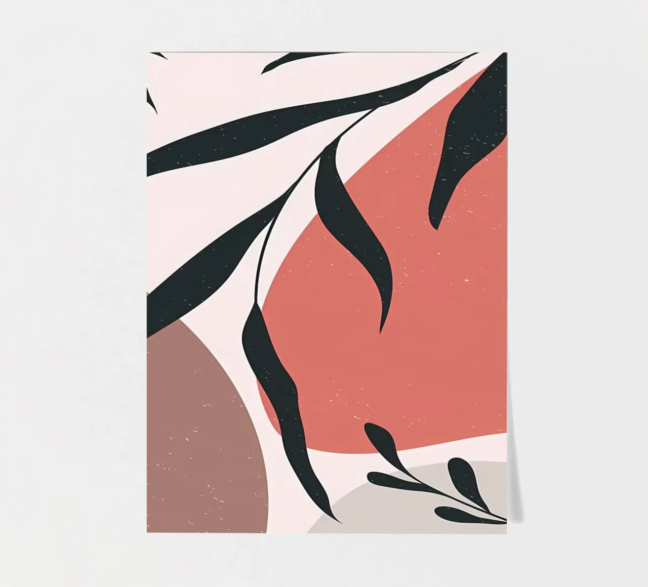 Minimal Leave Abstract Art foglio adesivo da Locquinn Fuller