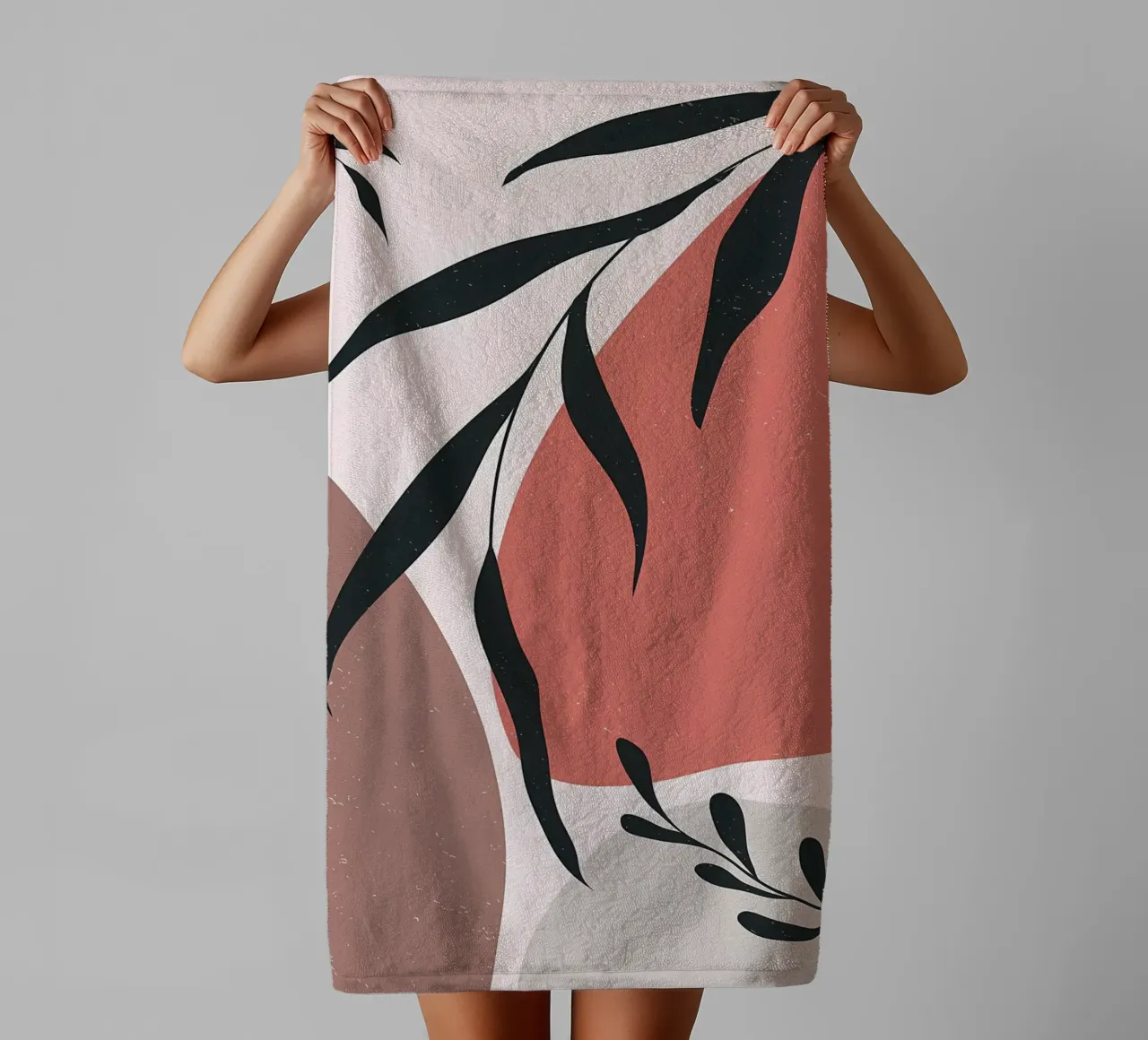 Congé minimal Art abstrait serviette de bain de Locquinn Fuller