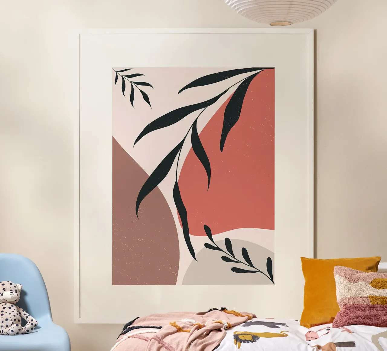 Minimal Leave Abstract Art hahnemühle by Locquinn Fuller