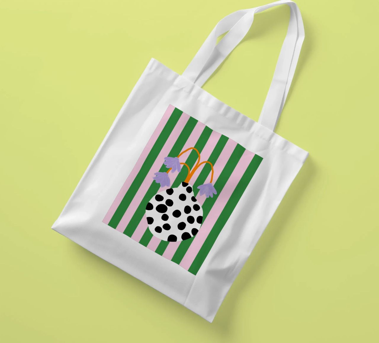 Vasenliebe dots tote bag de Hej Ibiza by Ute Arnold