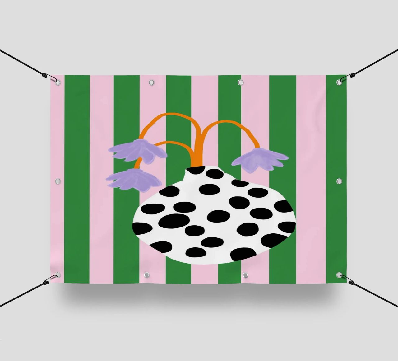 Vasenliebe dots bâche pvc de Hej Ibiza by Ute Arnold