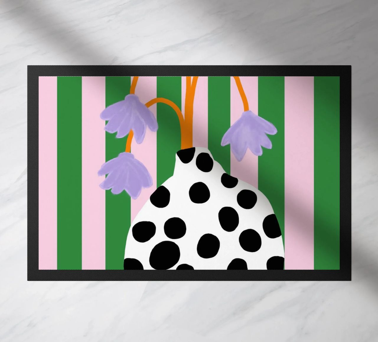 Vasenliebe dots paillasson de Hej Ibiza by Ute Arnold