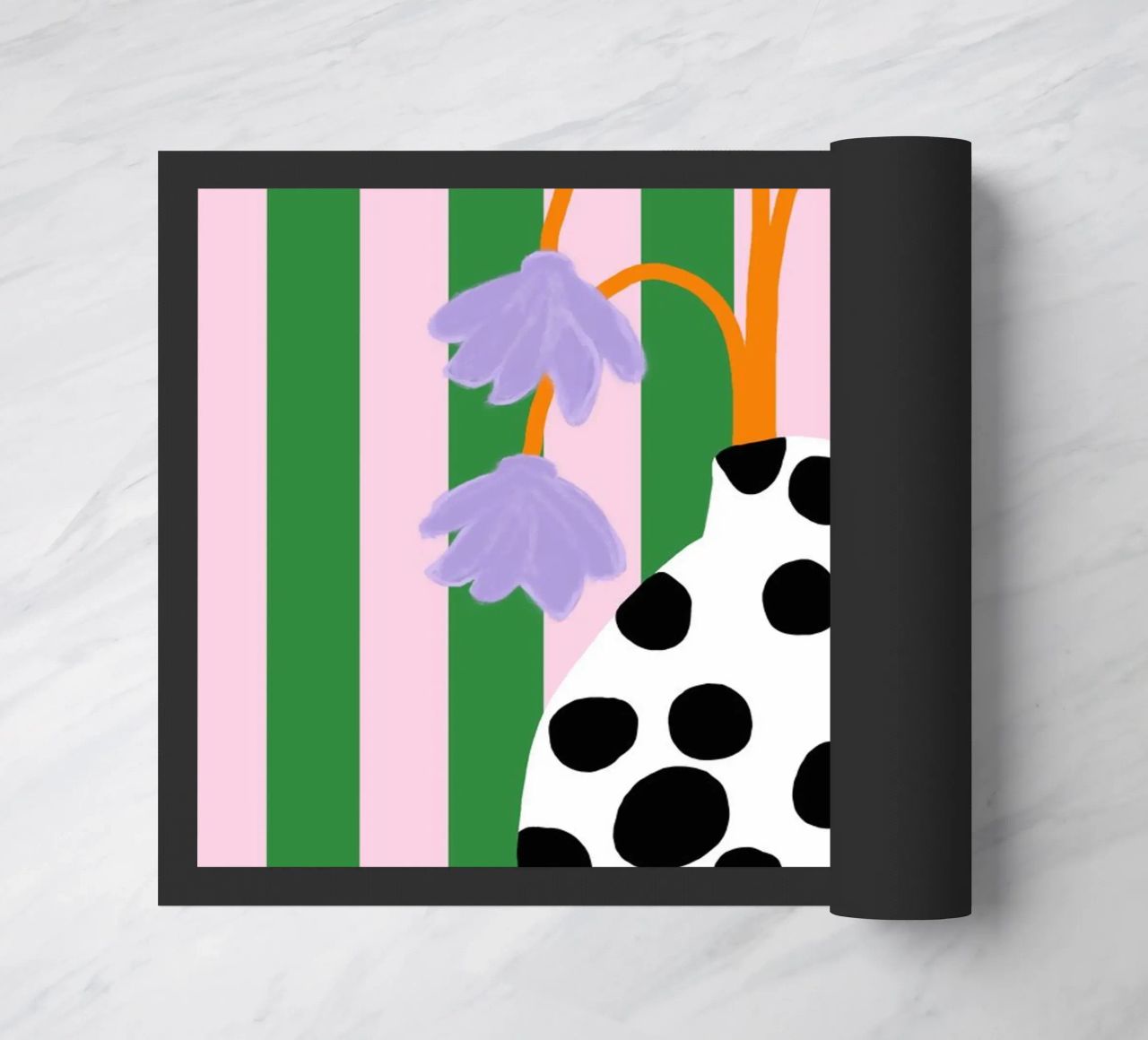 Vasenliebe dots paillasson de Hej Ibiza by Ute Arnold