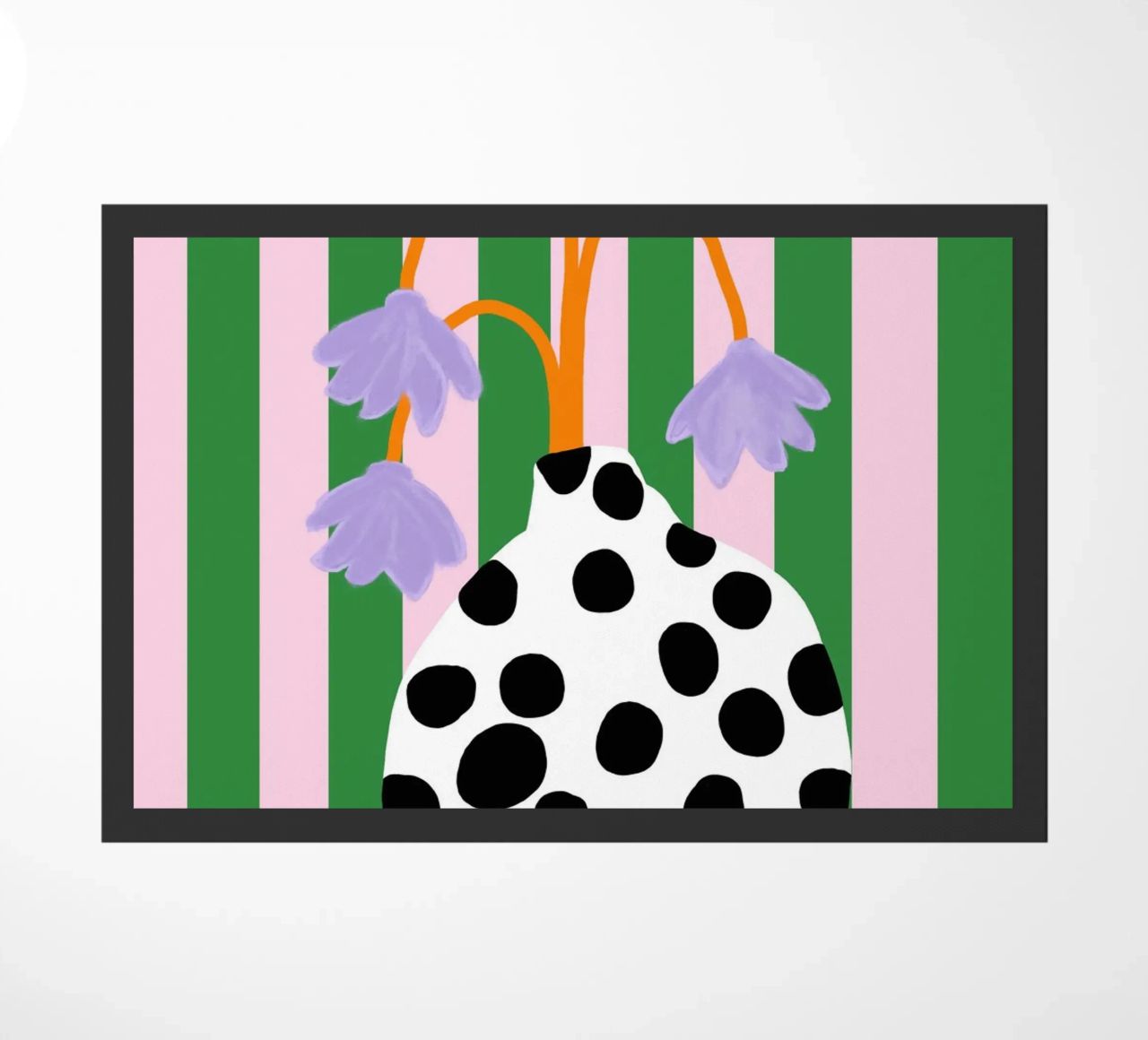 Vasenliebe dots paillasson de Hej Ibiza by Ute Arnold