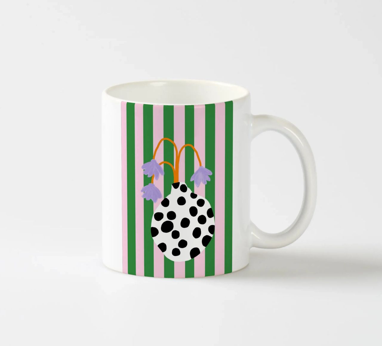 Vasenliebe dots mug en céramique de Hej Ibiza by Ute Arnold